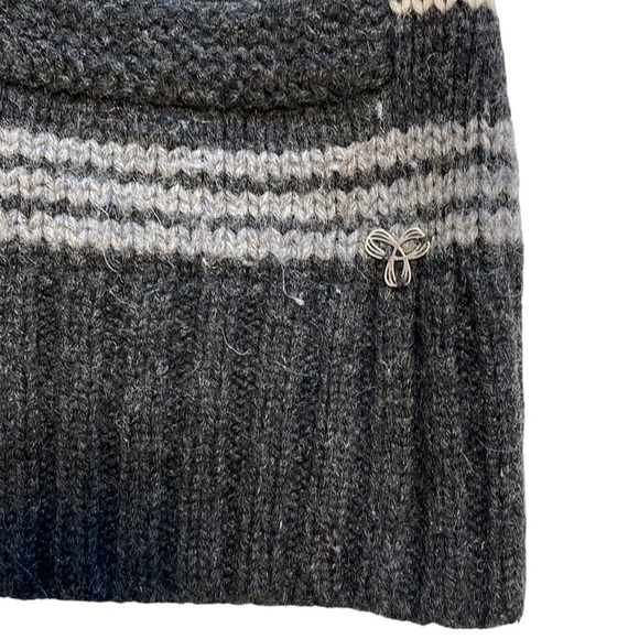 TNA Aritiza Sea To Sky Intarsia Lambswool Reindeer Cardigan - Size Small - Picture 5 of 9